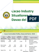 Cacao Situationer in Davao Del Norte 2018