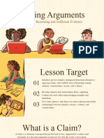 Writing Arguments English Educational Presentation in Brown and Yellow Lined Cartoon Style