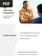 Session 5 - Career Exploration - Lesson 23 - Job Interview Preparation