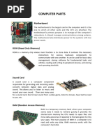 Computer Parts in MS Word