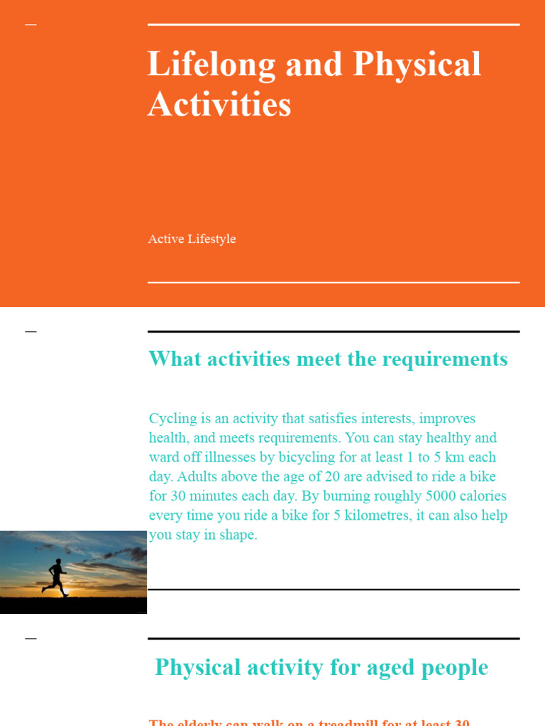 Lifelong and Physical Activities | PDF