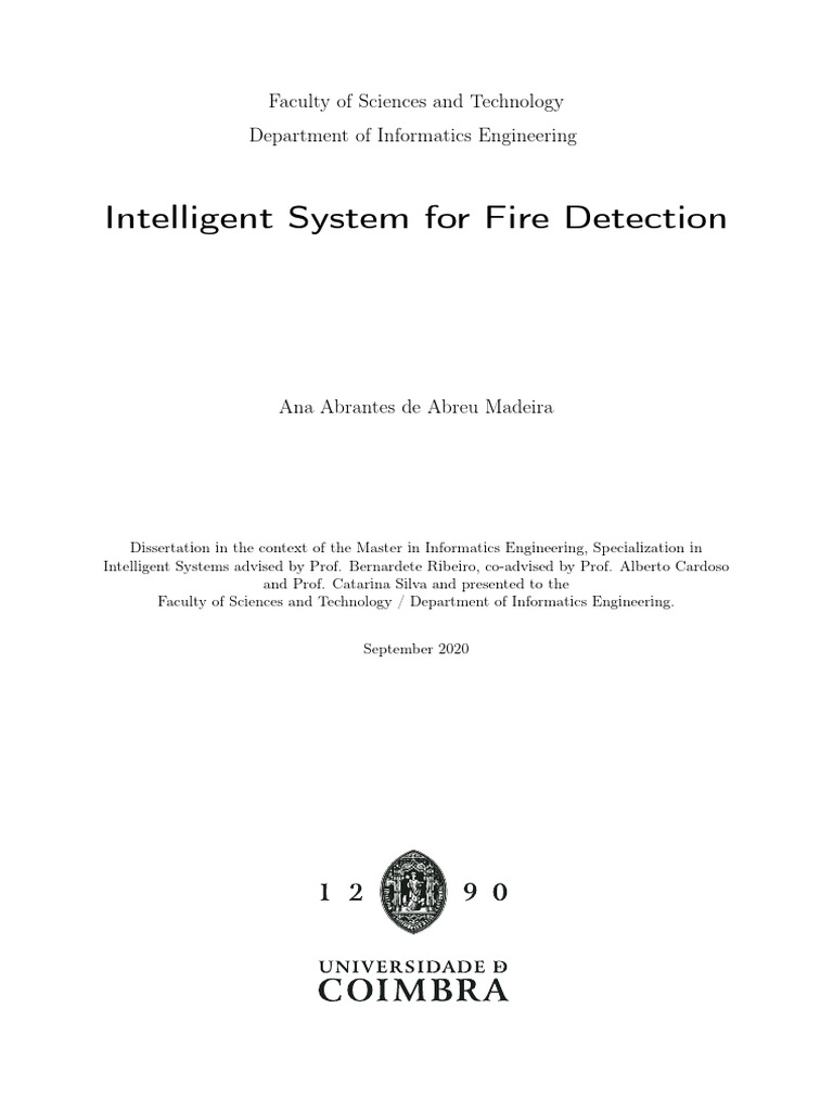 Intelligent Fire Detection System | PDF | Support Vector Machine ...
