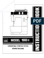 Montgomery Ward 1980 B Sewing Machine Instruction Manual
