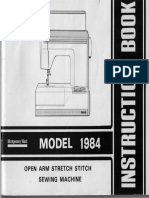 Montgomery Ward 1984 Sewing Machine Instruction Manual