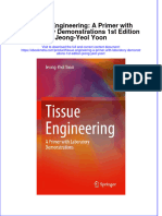 Download ebook Tissue Engineering A Primer With Laboratory Demonstrations 1St Edition Jeong Yeol Yoon online pdf all chapter docx epub 