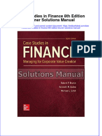 Full Case Studies in Finance 8Th Edition Bruner Solutions Manual Online PDF All Chapter