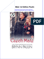 Download full ebook of Czech Mate 1St Edition Paulin online pdf all chapter docx 