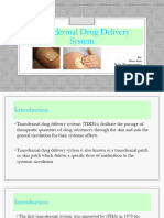 Transdermal Drug Delivery System