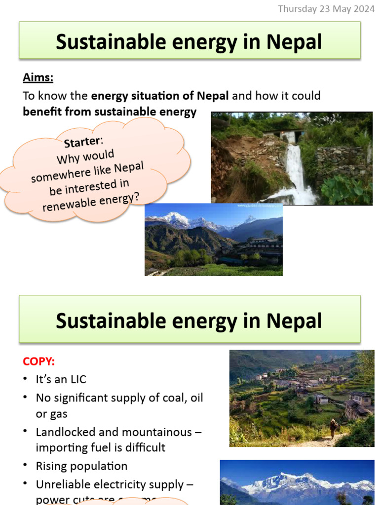 Sustainable Energy In Nepal Pdf Sustainability Sustainable Energy