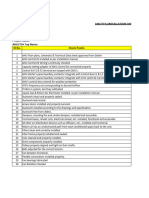AHU TFA Check List & Air Balancing Sheet