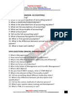 Basic Terms For VIVA Finance Management Marketing Accounting Finince Qus Answer