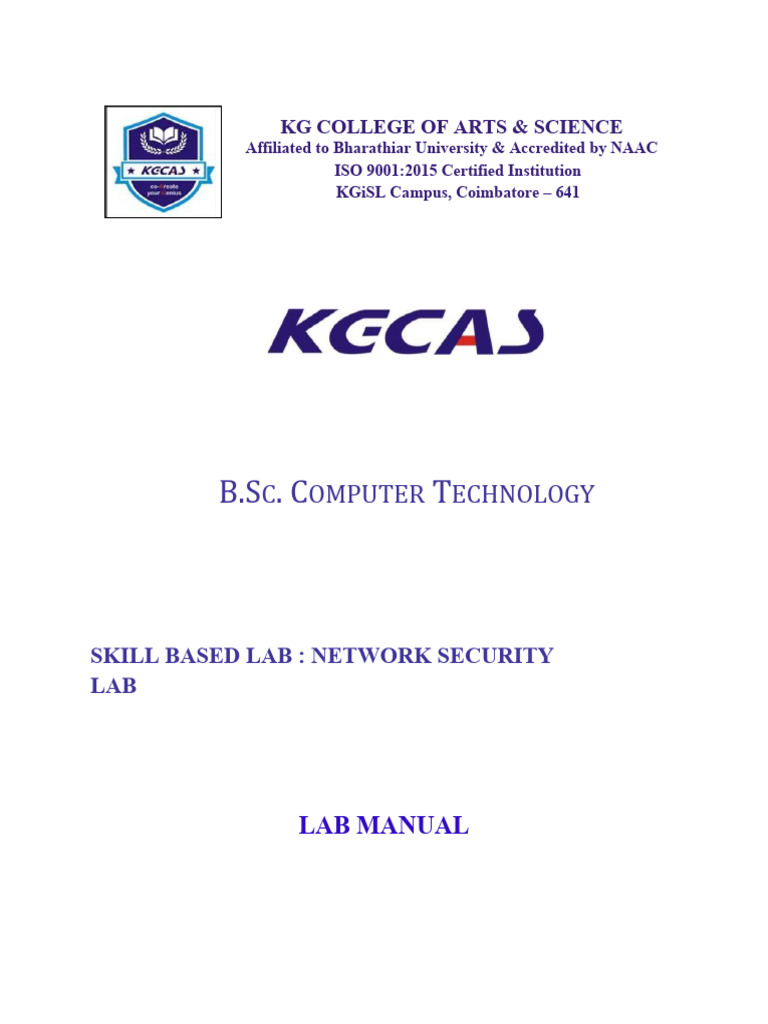 NSM Lab Manual - Final | PDF | Cryptography | Key (Cryptography)