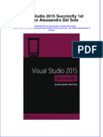 Ebook Visual Studio 2015 Succinctly 1St Edition Alessandro Del Sole Online PDF All Chapter