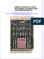 Download Unwriting Maya Literature Ts Iib As Recorded Knowledge 1St Edition Paul M Worley Rita M Palacios online ebook  texxtbook full chapter pdf 