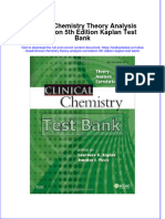 Full Clinical Chemistry Theory Analysis Correlation 5Th Edition Kaplan Test Bank Online PDF All Chapter