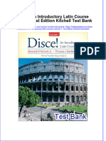 Full Disce An Introductory Latin Course Volume 1 1St Edition Kitchell Test Bank Online PDF All Chapter