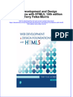 Ebook Web Development and Design Foundations With Html5 10Th Edition Terry Felke Morris Online PDF All Chapter