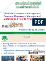 CAP EK Effective Classroom Management Common Classroom Management