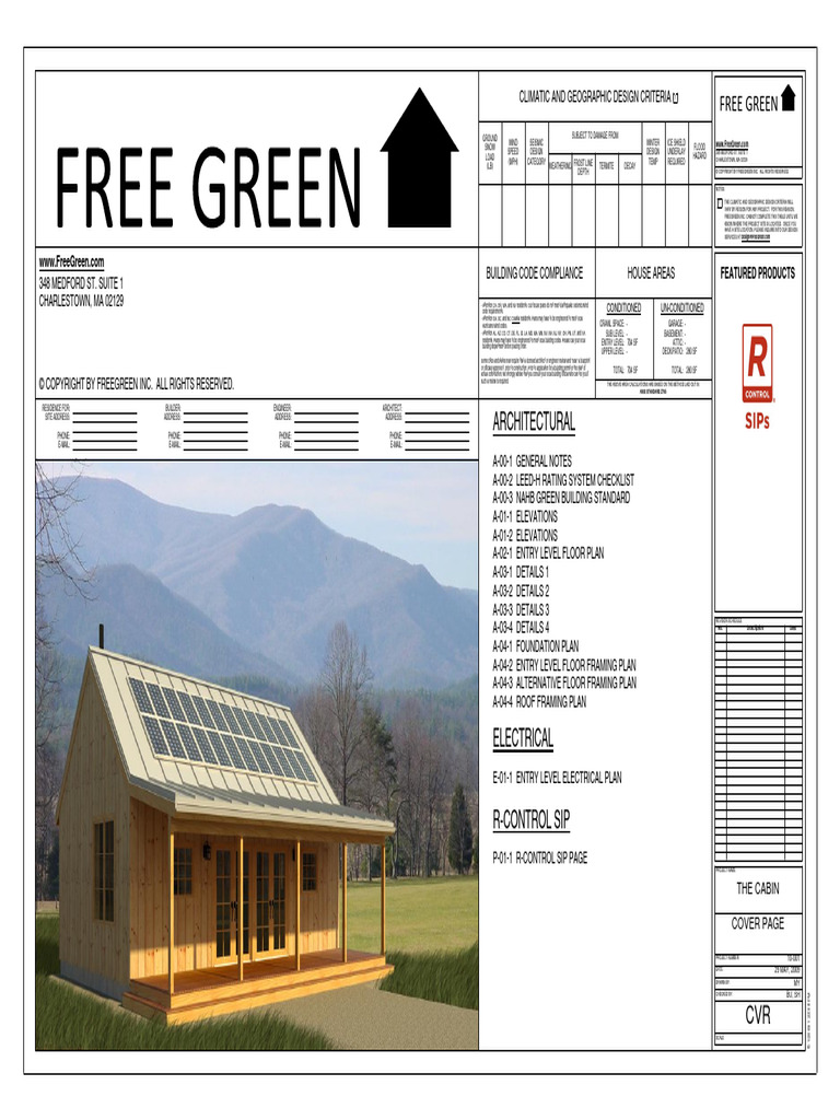 Cabin Plan | PDF | Plumbing | Wall