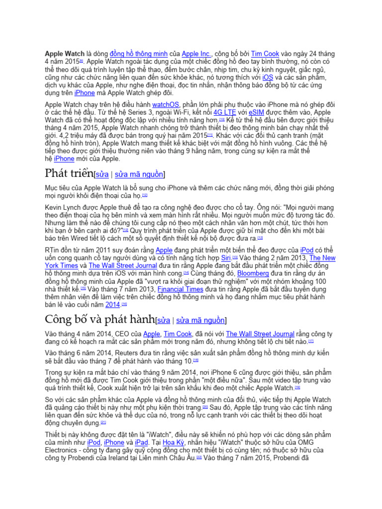 Apple Watch | PDF