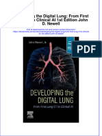 Full Ebook of Developing The Digital Lung From First Lung CT To Clinical Ai 1St Edition John D Newell Online PDF All Chapter