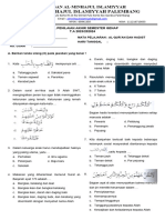 Sol Ujian Genap X & Xi Alhadist