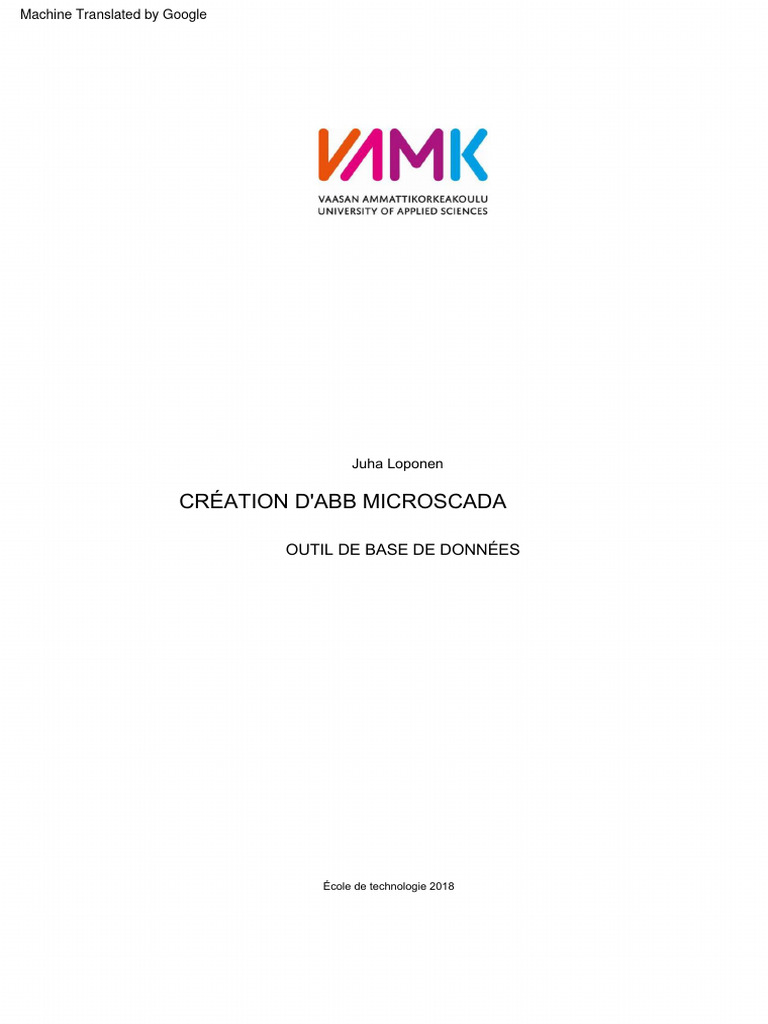 Création d'outil ABB MicroSCADA | PDF | Logiciel | Informatique