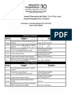 Itinerario Minibus 15 A 18 de Mayo