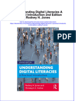 Download ebook Understanding Digital Literacies A Practical Introduction 2Nd Edition Rodney H Jones online pdf all chapter docx epub 