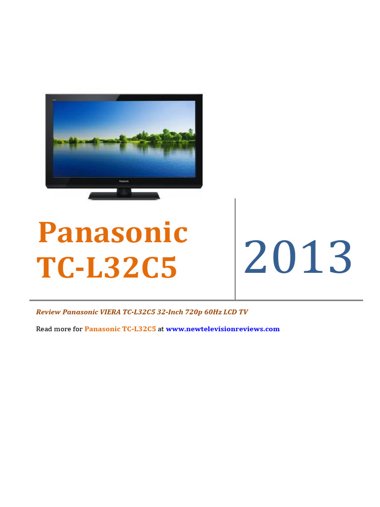 Panasonic VIERA TC-L32C5 Review | PDF | Video | Liquid Crystal Display