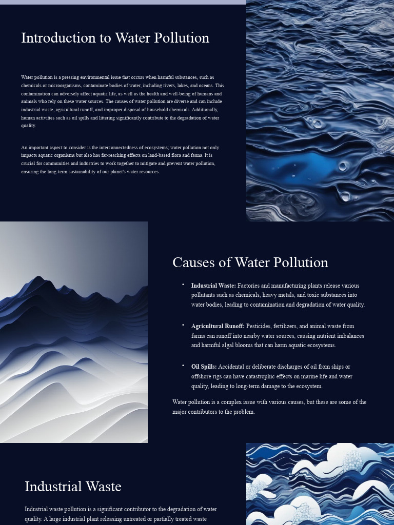 causes effects of water polllution | PDF | Water Pollution | Pollution