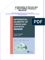 Full Ebook of Differential Geometry of Curves and Surfaces Third Edition Thomas F Banchoff Online PDF All Chapter