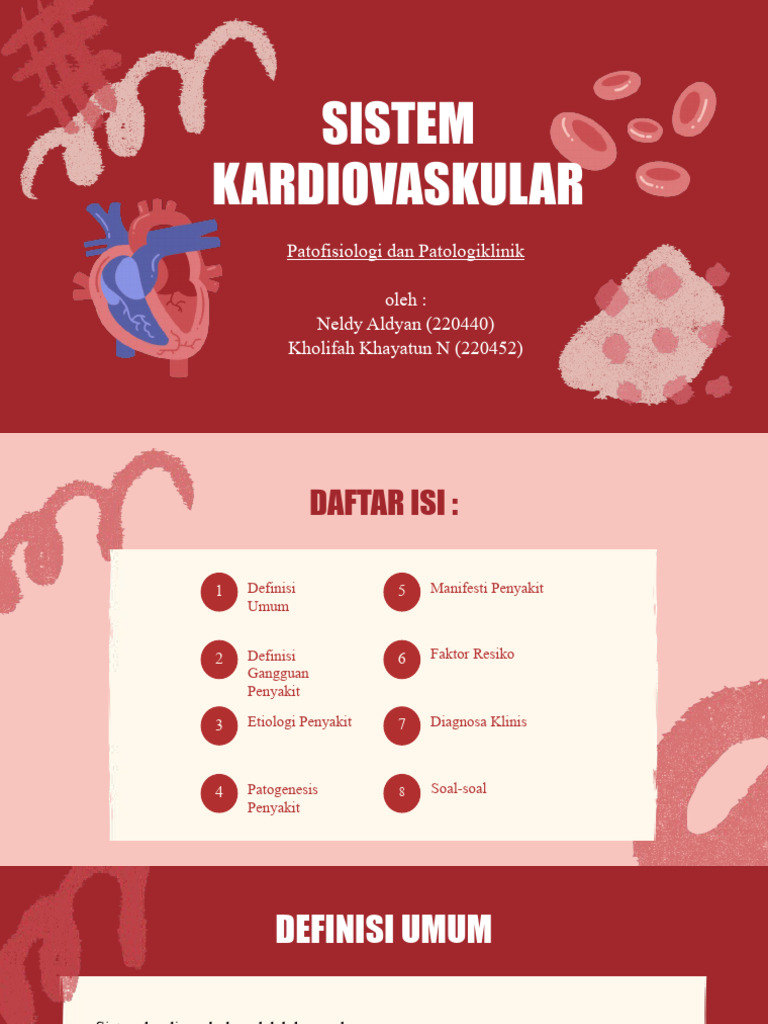 Patofisiologi & Patologi Klinik (Sistem Kardiovaskular) Kelompok 7 | PDF