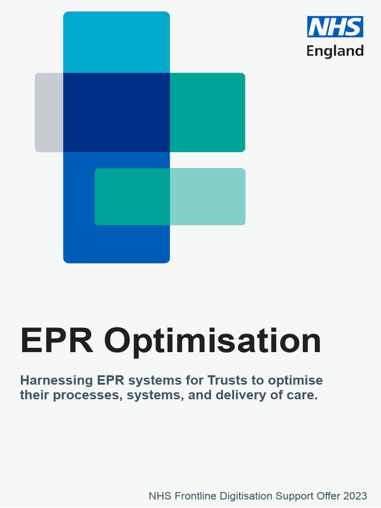 Epr Optimisation Playbook Download Free Pdf Patient Health Care