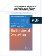 Ebook The Emotional Cerebellum Advances in Experimental Medicine and Biology 1378 Michael Adamaszek Editor Online PDF All Chapter