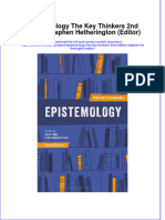 Full Ebook of Epistemology The Key Thinkers 2Nd Edition Stephen Hetherington Editor Online PDF All Chapter