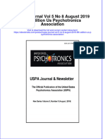 Download Uspa Journal Vol 5 No 8 August 2019 8Th Edition Us Psychotronics Association online ebook  texxtbook full chapter pdf 
