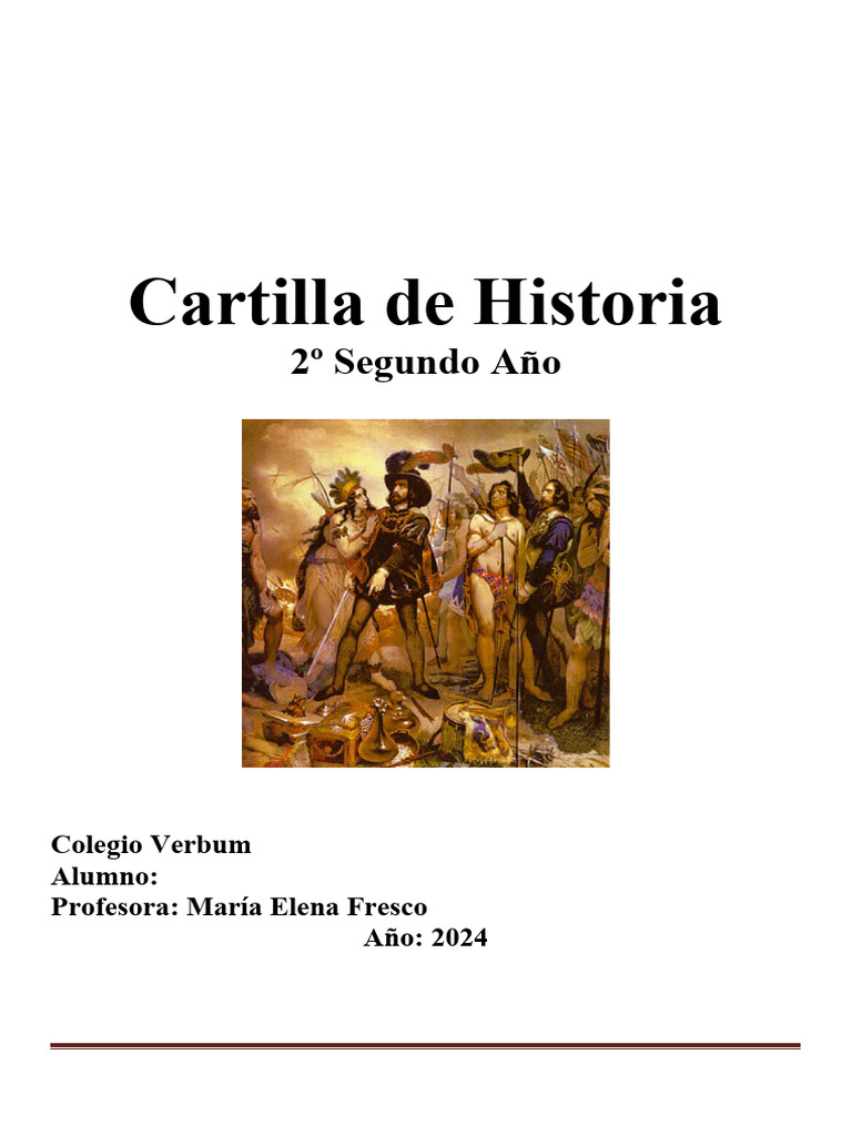 Cartilla 2do Historia 1er Trimestre 2024 RV1 | PDF | imperio Bizantino ...