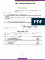 ISC Class 11 Biology Syllabus 2023 24