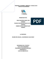 Evaluación financiera proyecto inversión