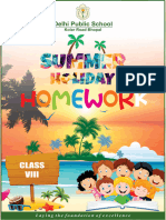 Summer Holiday Homework Class 8