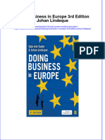 Full Ebook of Doing Business in Europe 3Rd Edition Johan Lindeque Online PDF All Chapter