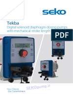 SEKO PUMP Tekba Digital Solenoid Diaphragm Dosing Pumps With Mechanical Stroke Length Regulation