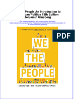 We The People An Introduction To American Politics 13Th Edition Benjamin Ginsberg Online Ebook Texxtbook Full Chapter PDF