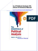 Download full Essentials Of Political Analysis 5Th Edition Pollock Iii Solutions Manual online pdf all chapter docx epub 