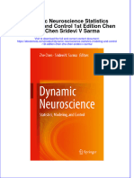 Full Ebook of Dynamic Neuroscience Statistics Modeling and Control 1St Edition Chen Zhe Chen Sridevi V Sarma Online PDF All Chapter