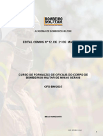 Edital CBMMG #12, de 21 de Maio de 2024: Academia de Bombeiros Militar