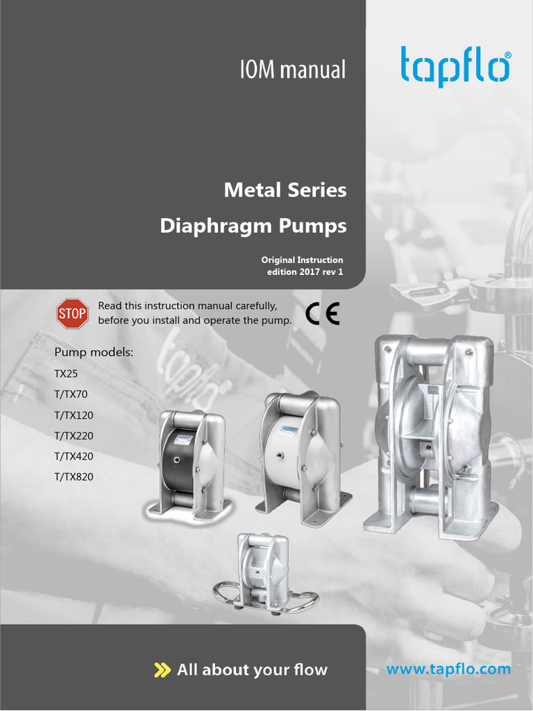 Metal Diaphragm Pump Manual | Download Free PDF | Pump | Valve