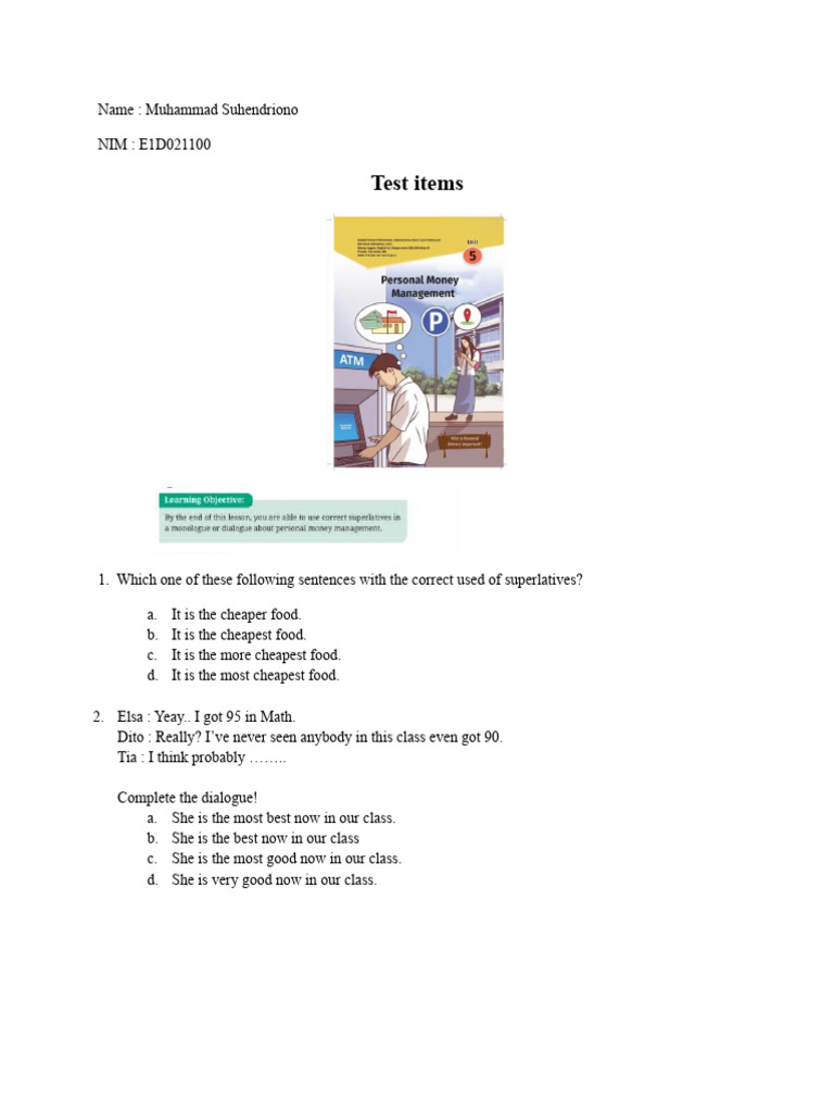 Personal Money Management Guide | PDF | Debt | Expense