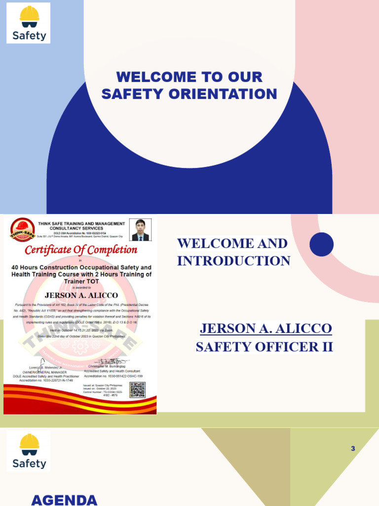 Essential Safety Orientation Guide | PDF | Hazards | Risk